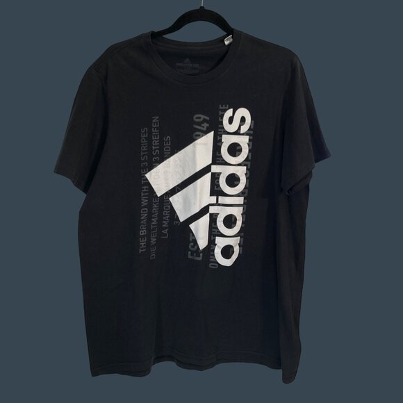 Adidas Amplifier Tee Black Mens T-Shirt Size L - Picture 1 of 6